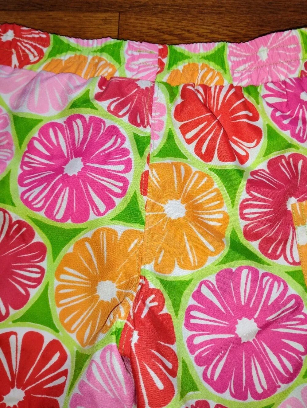 Lilly Pulitzer Boys White Label Juice Stand Swim Bottoms Trunks Size XS (2T/4T)